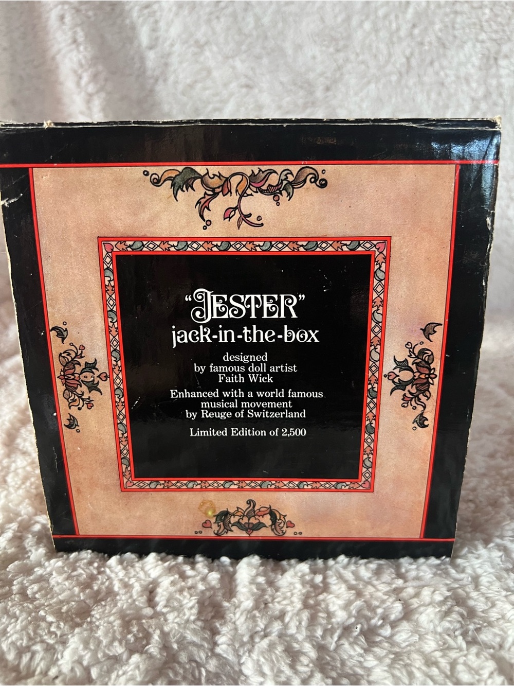 Jester Jack-in-the-Box Doll with Colorful Ribbons - Picture 4 of 4
